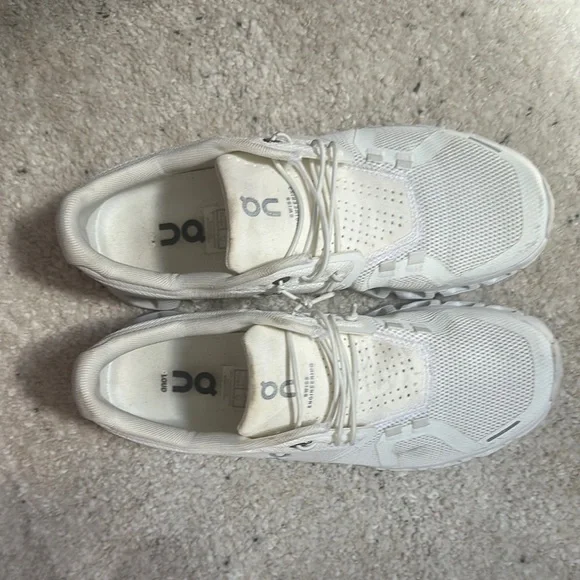 On Running Cloud White Athletic Shoes - Picture 2 of 3